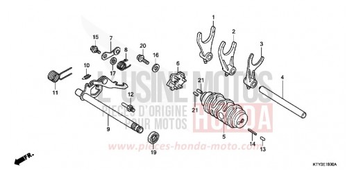 GEARSHIFT DRUM CBR125RSC de 2012